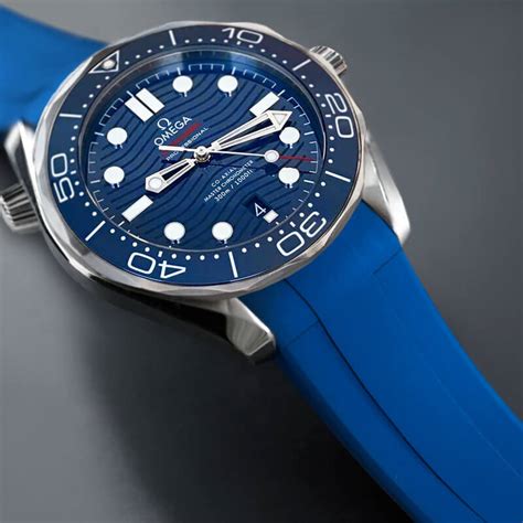 replica omega seamaster professional rubber band|omega diver straps.